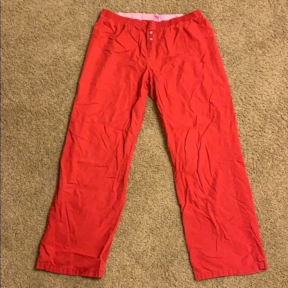 Pink pajama pants